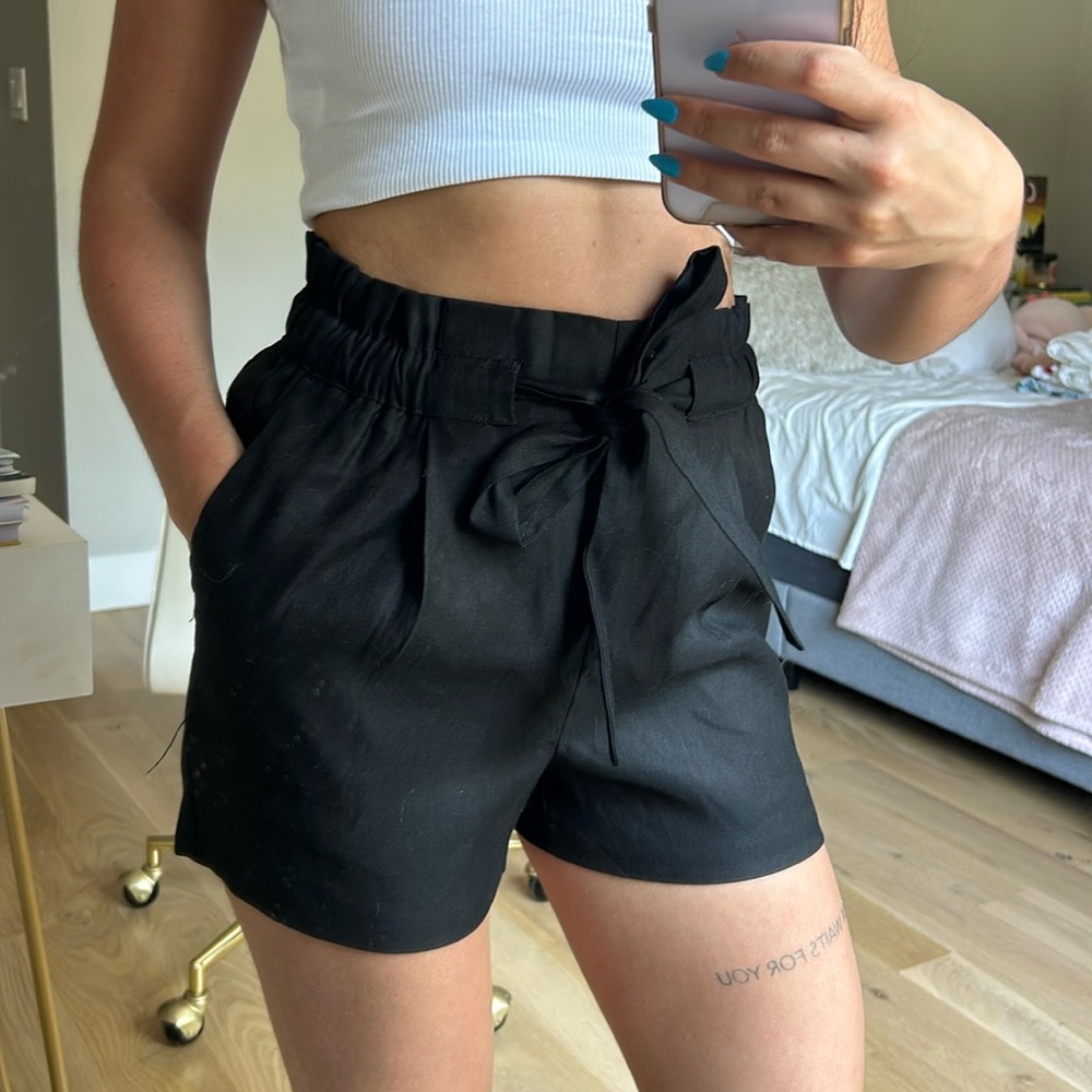 Express black preppy dressy shorts